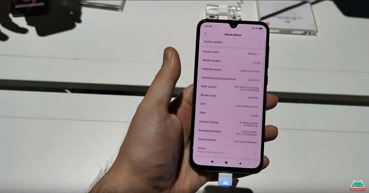 Xiaomi Mi 9 SE готов к глобальному дебюту