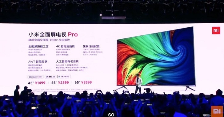 Представлены телевизоры Xiaomi Mi TV Pro