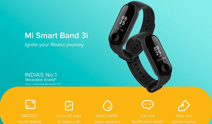 Xiaomi Mi Smart Band 3i – новый спортивный браслет за 18 долларов