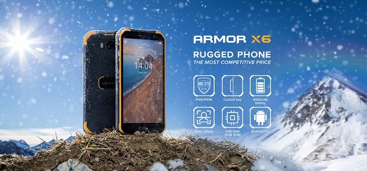 В продажу поступил защищённый смартфон Ulefone Armor X6 за 100 долларов