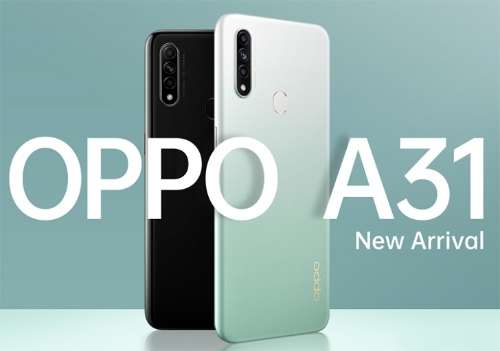 OPPO представила умный телефон среднего уровня. Новинка называется OPPO A31.