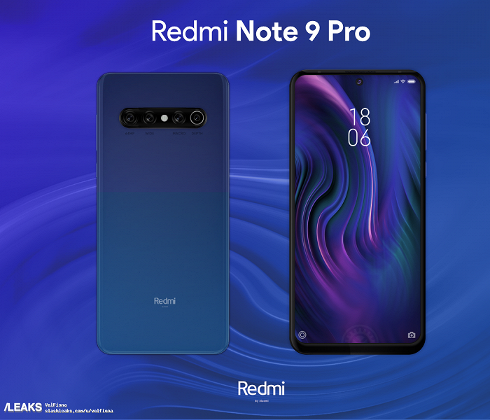 Опубликованы рендеры Xiaomi Redmi Note 9