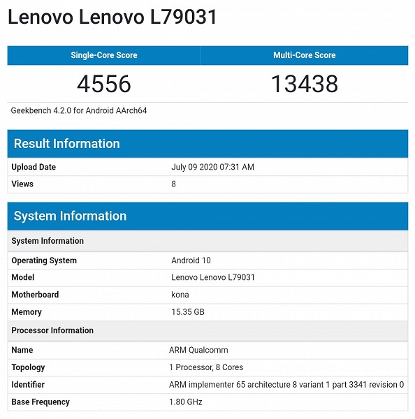 Lenovo Legion протестировали в AnTuTu и Geekbench