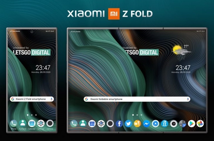 Xiaomi получила патент на смартфон с дисплеем, который сгибается в двух местах