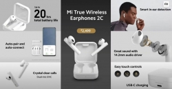 Xiaomi представила недорогие TWS-наушники Mi True Wireless Earphones 2C