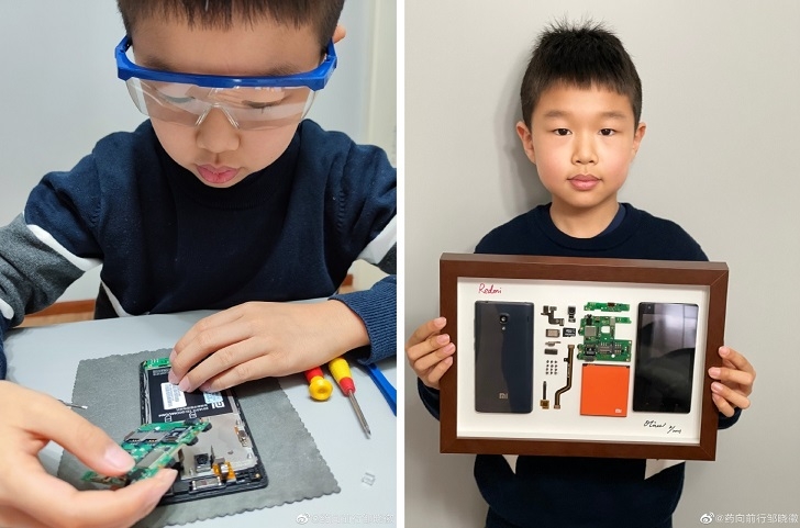 9-летний мальчик разобрал первый смартфон Redmi
