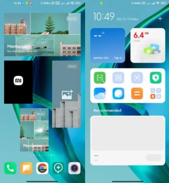 Xiaomi тестирует новую систему виджетов для MIUI в стиле iOS