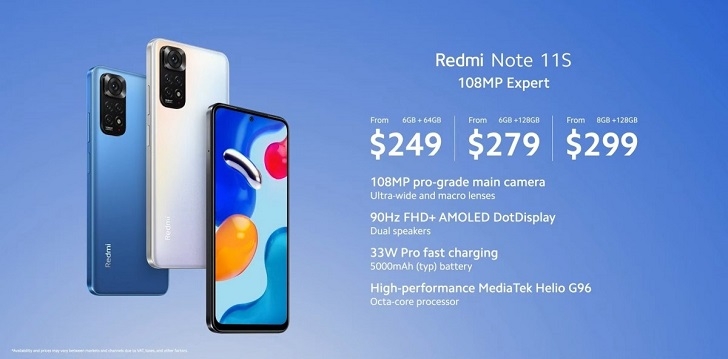 Представлен недорогой смартфон Xiaomi Redmi Note 11S