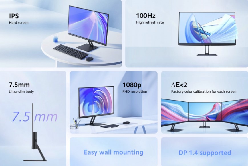 Xiaomi представила недорогой монитор для дома и офиса