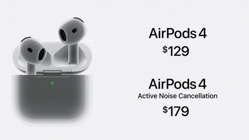 Представлені Apple AirPods 4: навушники доступні у двох версіях