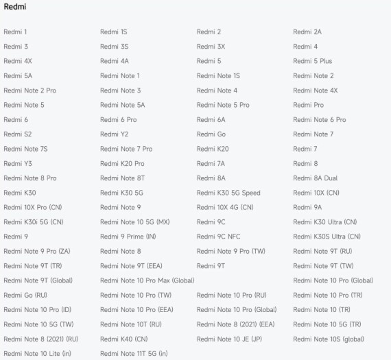 Компанія Xiaomi оновила список EOL (end-of-life), додавши туди ще кілька пристроїв, чия підтримка підійшла до кінця. Цього разу до нього потрапили фірмові моделі, а також смартфони брендів Redmi і POCO.