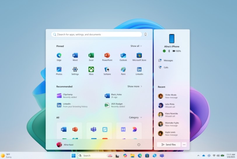 ШІ-управління та нове меню «Пуск»: Microsoft розповіла, що додасть до Windows 11