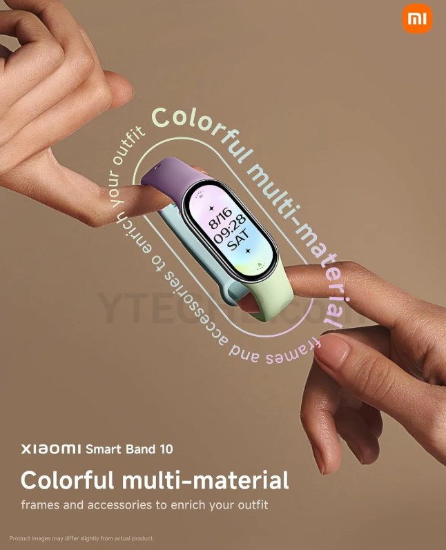 Дизайн та характеристики Xiaomi Smart Band 10 підтверджені новим витоком