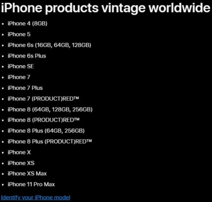 iPhone 11 Pro Max та Apple Watch Series 3 стали вінтажними