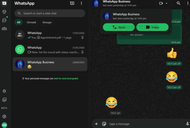 Веб-версія WhatsApp отримає ключові функції мобільної програми
