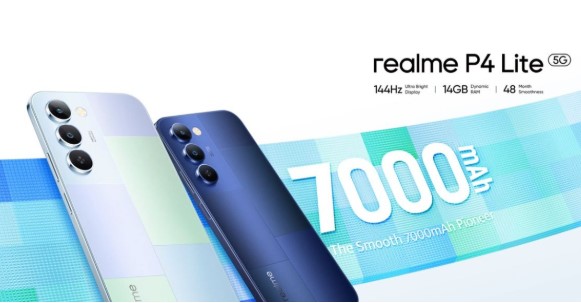 realme P4 Lite 5G з екраном 144 Гц та батареєю на 7000 мАч оцінили у $140