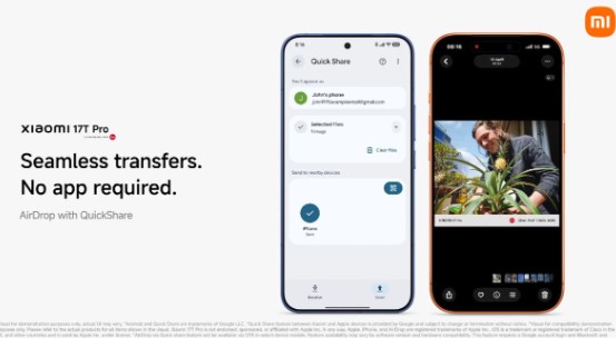 Смартфони Xiaomi зможуть обмінюватися файлами з iPhone по AirDrop