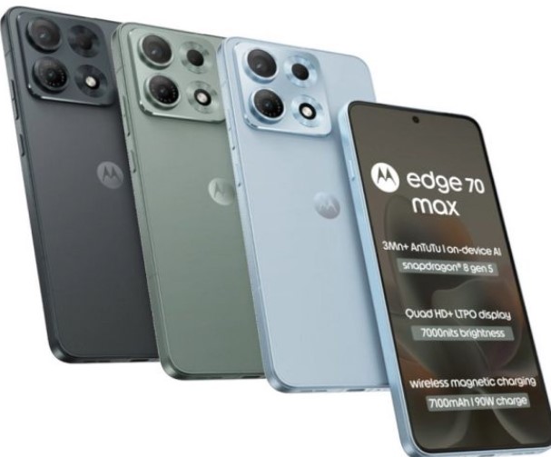 Офіційно представлений смартфон Motorola Edge 70 Max з флагманською начинкою та MagSafe-зарядкою